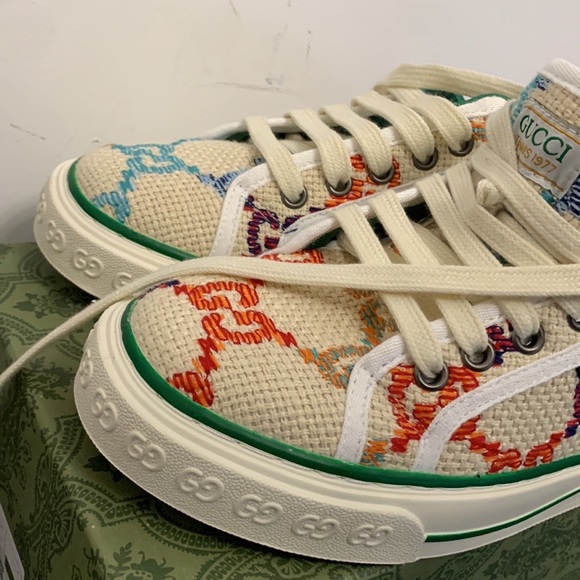 Gucci brand striped fabric-computer embroidery brand logo - Picture 4 of 4